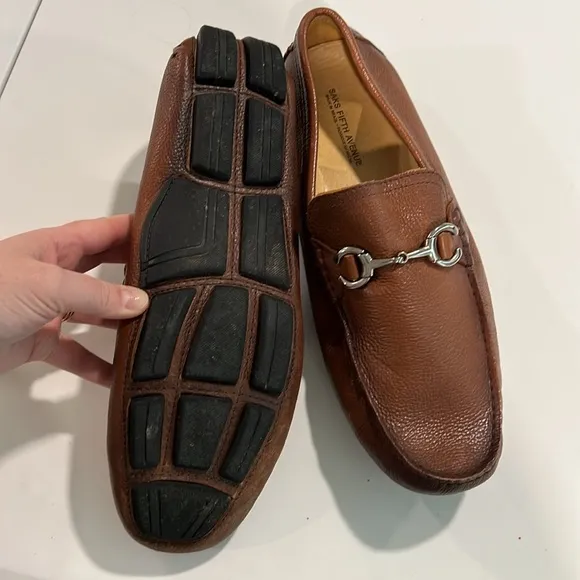 Saks 5th Avenue - horse bit leather driving shoes, slip on, 13