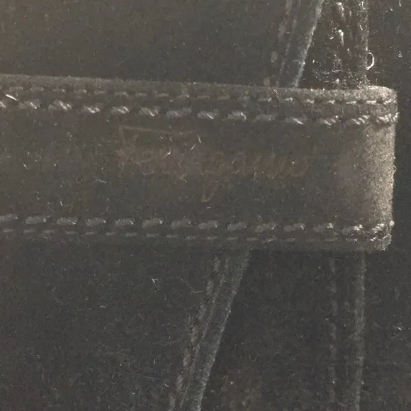 Salvatore Ferragamo Black Suede Ankle Boots
