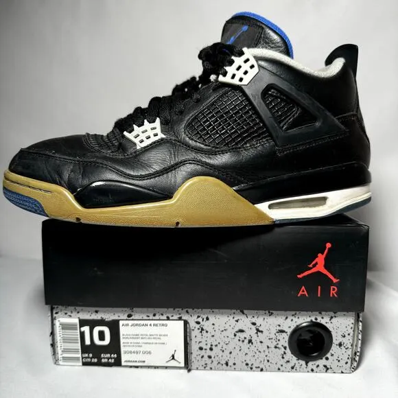 Size 10 - Nike Air Jordan 4 Retro Motorsports Alternate 2017 Men's Shoes