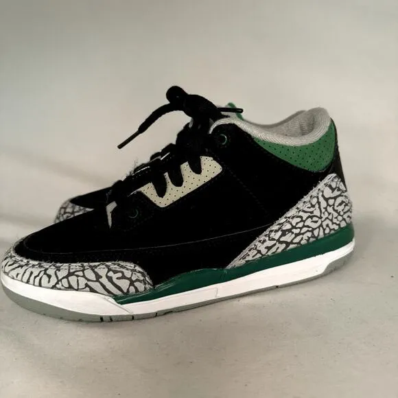 Size 3 - Nike Air Jordan 3 Retro PS Pine Green Men's Shoes