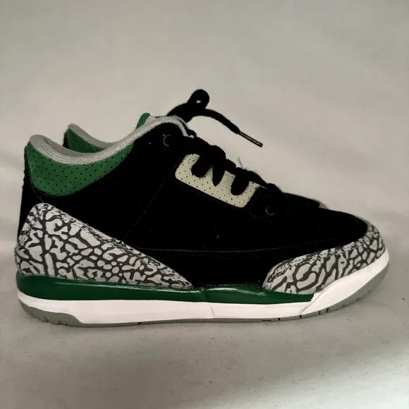 Size 3 - Nike Air Jordan 3 Retro PS Pine Green Men's Shoes