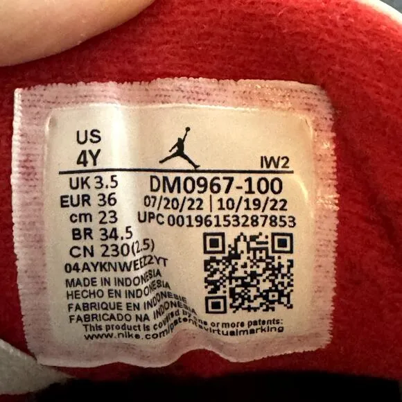 Size 4 - Nike Air Jordan 3 Retro GS White Cement Reimagined Men's Shoes