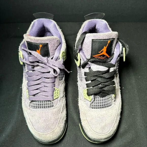 Size 8 - Wmns Nike Air Jordan 4 Retro Canyon Purple Women's Shoes