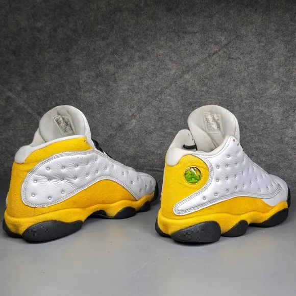 Size 9 Jordan 13 Retro Del Sol White Yellow Basketball Shoes Sneakers 414571-167