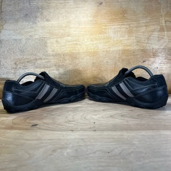 Skechers Diameter Zinroy Mens Size 10 Slip On Leather Loafers Shoes Black
