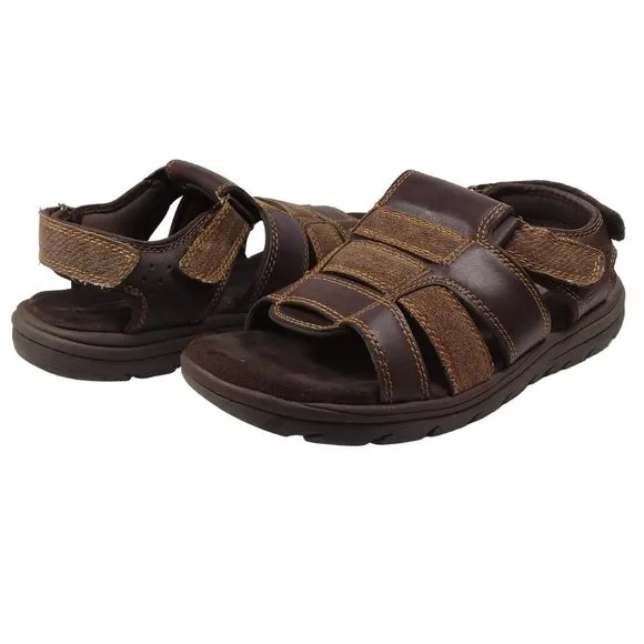 Skechers Men's Relaxed Fit Supreme - Equipt Brown Fisherman Sandals Size…