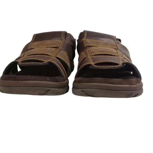 Skechers Men's Relaxed Fit Supreme - Equipt Brown Fisherman Sandals Size…
