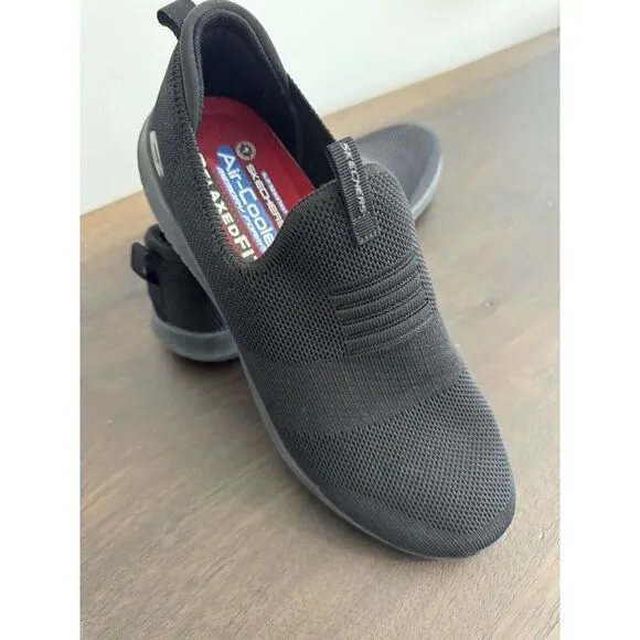 Skechers Ultra Flex Slip On Women’s 11 Shoes Black Slip Resistant Sneakers Work