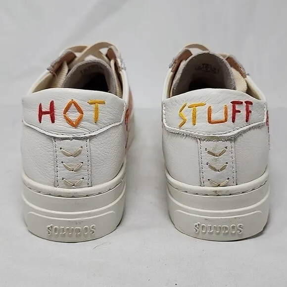 🐽SOLUDOS🐽 STYLE IBIZA HOT STUFF🔥LEATHER PLATFORM SNEAKER LADIES 10.0🔥NIB🔥
