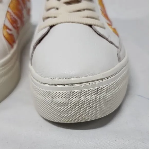 🐽SOLUDOS🐽 STYLE IBIZA HOT STUFF🔥LEATHER PLATFORM SNEAKER LADIES 10.0🔥NIB🔥