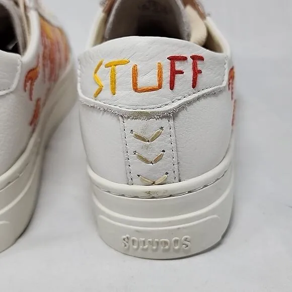 🐽SOLUDOS🐽 STYLE IBIZA HOT STUFF🔥LEATHER PLATFORM SNEAKER LADIES 10.0🔥NIB🔥