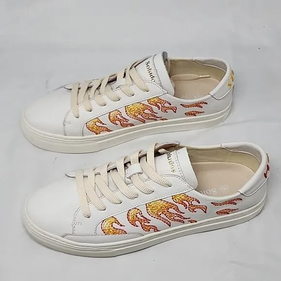 🐽SOLUDOS🐽 STYLE IBIZA HOT STUFF🔥LEATHER PLATFORM SNEAKER LADIES 10.0🔥NIB🔥