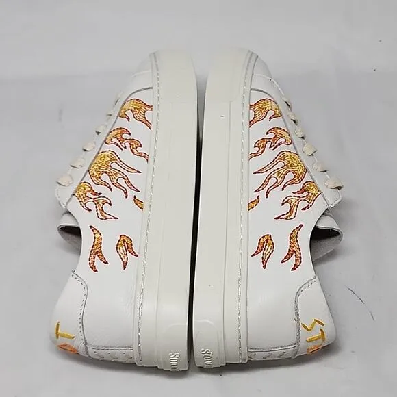 🐽SOLUDOS🐽 STYLE IBIZA HOT STUFF🔥LEATHER PLATFORM SNEAKER LADIES 10.0🔥NIB🔥
