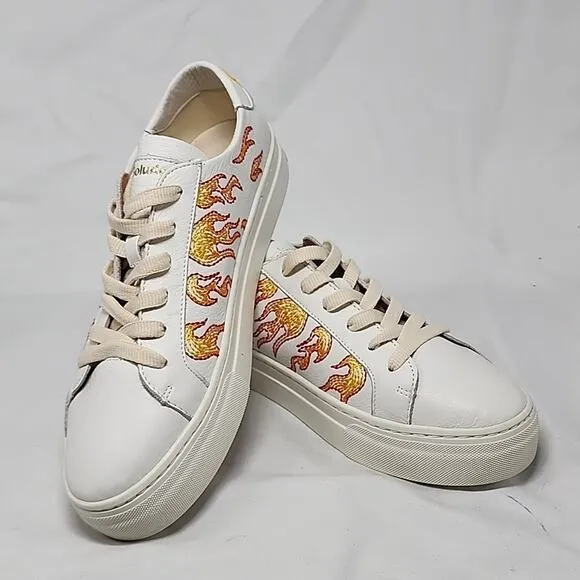 🐽SOLUDOS🐽 STYLE IBIZA HOT STUFF🔥LEATHER PLATFORM SNEAKER LADIES 10.0🔥NIB🔥