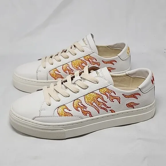 🐽SOLUDOS🐽 STYLE IBIZA HOT STUFF🔥LEATHER PLATFORM SNEAKER LADIES 10.0🔥NIB🔥