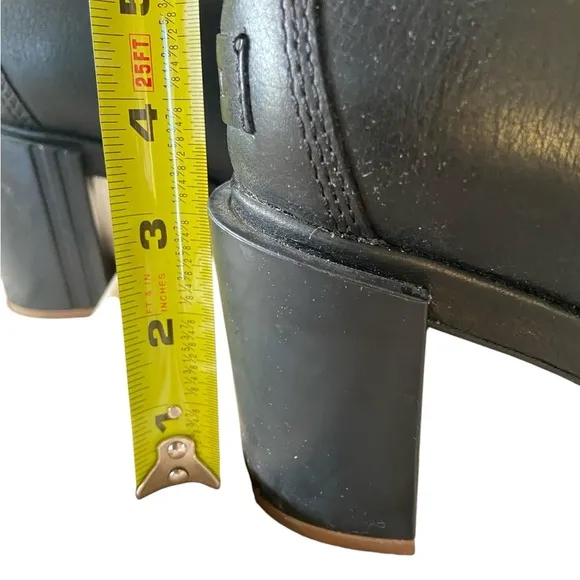 SOREL BLACK CHELSEA HIGH HEEL BOOTS SIZE EUR 38/US 7