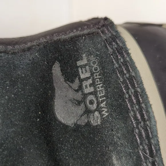 Sorel Joan of Arctic waterproof black suede winter boots womans size 8 EU 39