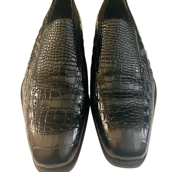 Stacy Adams Tedesco Cap Toe Oxford Lizard Leather Dress Shoes 25630-400 sz 10​