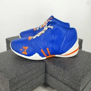 Starbury 2 High Knicks Basketball Shoes Blue Orange White 21760 Mens Size 7.5