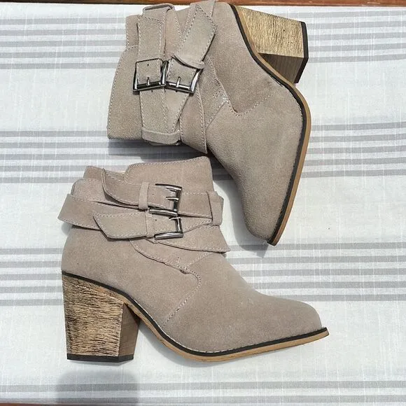 Sterling River Boots Suede Leather Size 7.5