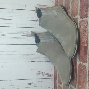 Steve Madden Mens Grey Sand Suede Intuit Leather Chelsea Boot Size 12