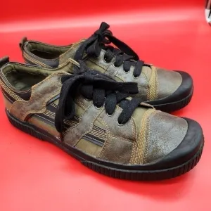 Steve Madden P-Freeze Olive Green Leather Men's Fashion Sneakers Size 11.5 Shoes