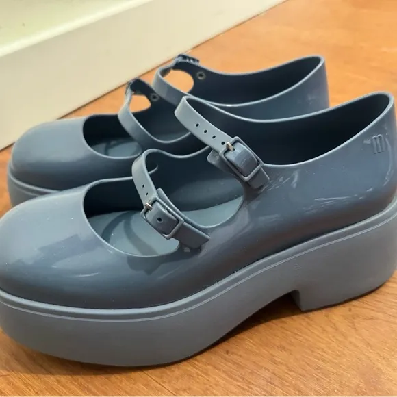 Stylish Blue Platform Mary Jane Shoes