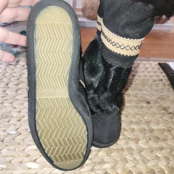 Tecnica Italy fur boots sherpa lined classic women sz 42/11
