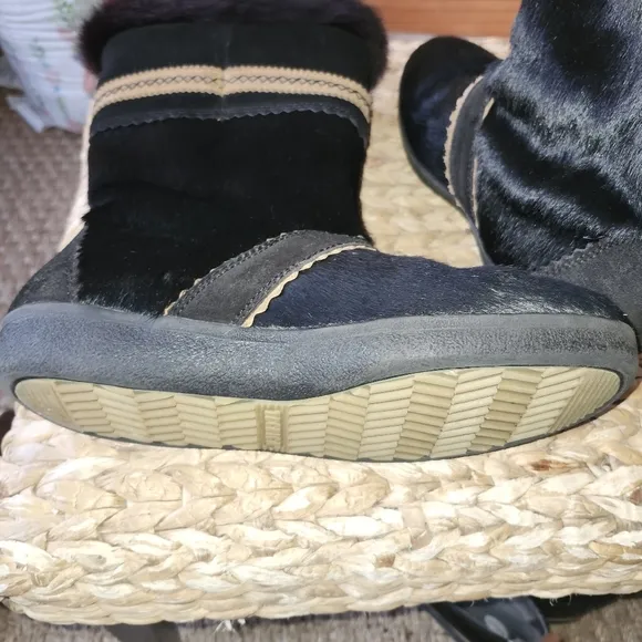 Tecnica Italy fur boots sherpa lined classic women sz 42/11