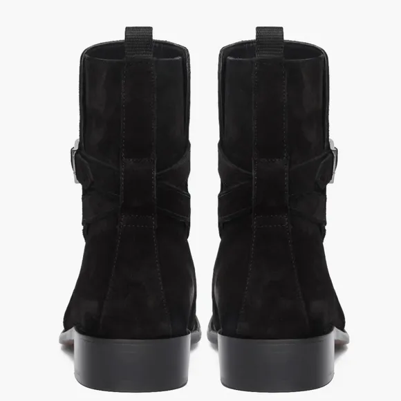 Thursday Black Suede Rogue Boots Size 16