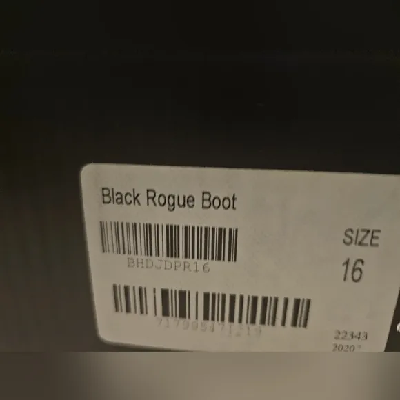 Thursday Black Suede Rogue Boots Size 16