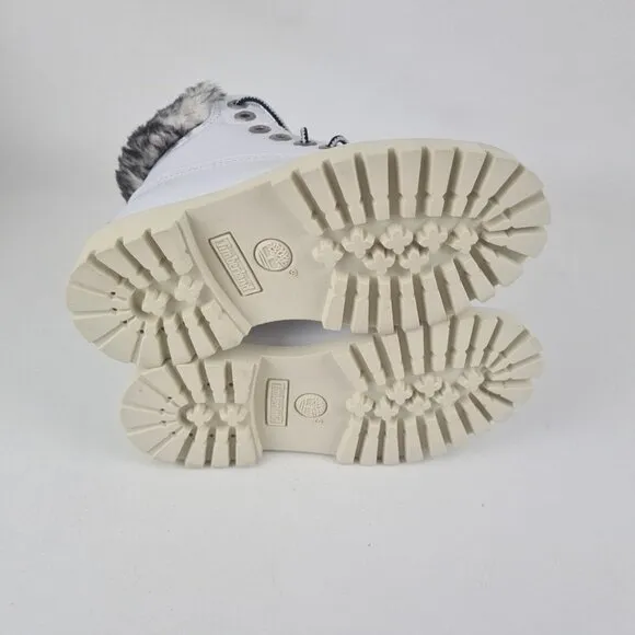 Timberland 6 IN Premium Classic Toddler Boots White Leather
