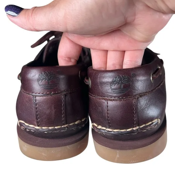 Timberland boat leather shoes men’s 10