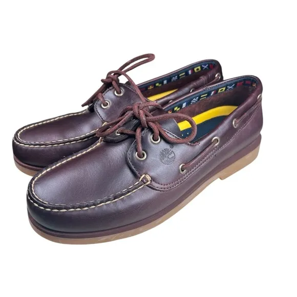 Timberland boat leather shoes men’s 10