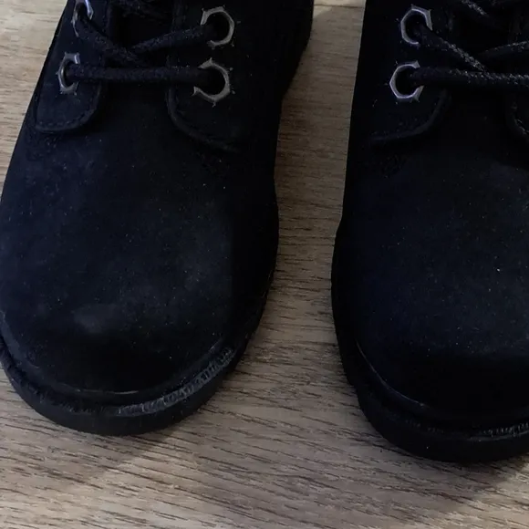 Timberland Children's Toddler Big Baby Classic Black 6&quot; Boots Size 5.5 New NOB