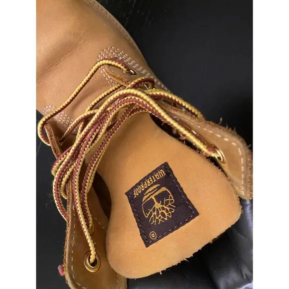 Timberland Little Kid 6&quot; Premium Waterproof Boots Boys 1.5 Wheat Classic Lace Up