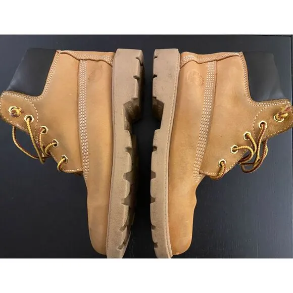 Timberland Little Kid 6&quot; Premium Waterproof Boots Boys 1.5 Wheat Classic Lace Up