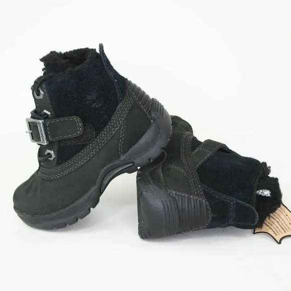 Timberland Mallard Winter TODDLERS Boots Snow Black Vintage Suede 91835
