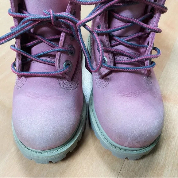 Timberland Pink Classic 6” Boot Toddler Girls Size 7
