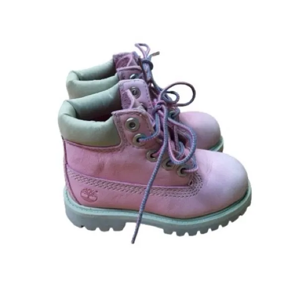 Timberland Pink Classic 6” Boot Toddler Girls Size 7