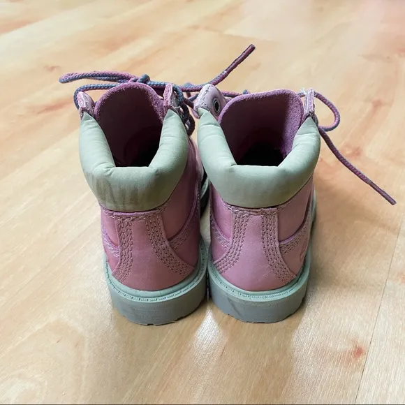 Timberland Pink Classic 6” Boot Toddler Girls Size 7
