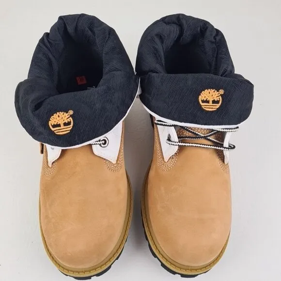 Timberland Script Roll Top Boots  Little Kids Wheat Leather