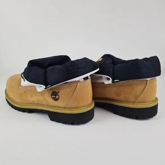 Timberland Script Roll Top Boots  Little Kids Wheat Leather
