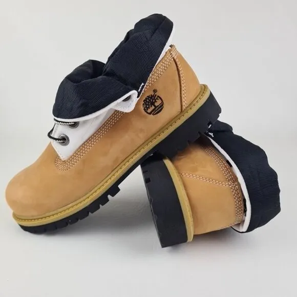 Timberland Script Roll Top Boots  Little Kids Wheat Leather