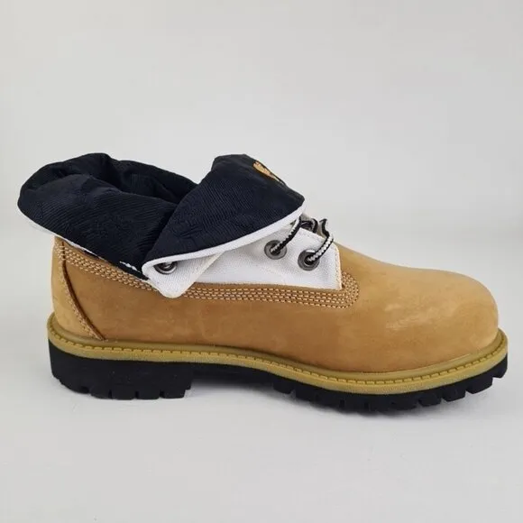 Timberland Script Roll Top Boots  Little Kids Wheat Leather