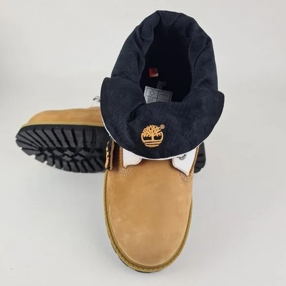 Timberland Script Roll Top Boots  Little Kids Wheat Leather