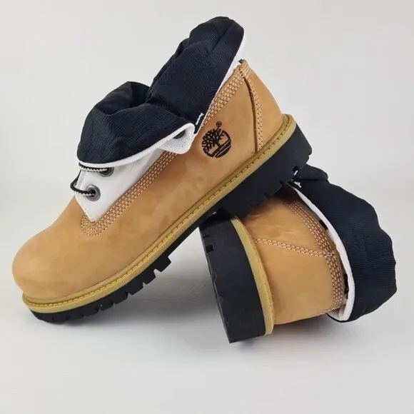 Timberland Script Roll Top Boots  Little Kids Wheat Leather
