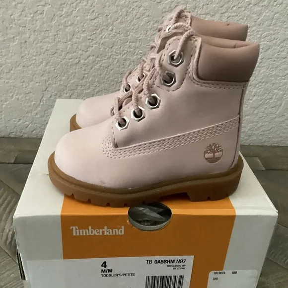 TIMBERLAND Toddler Girls 6&quot; Classic Water Resistant Boots