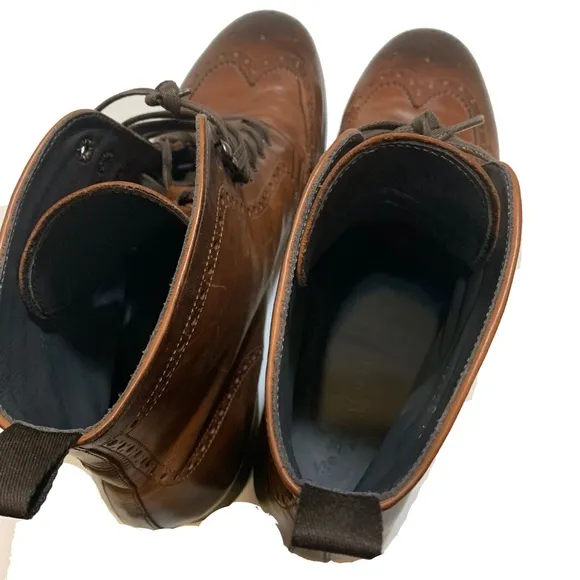 To Boot New York Men's Brown Leather Brogue Boots