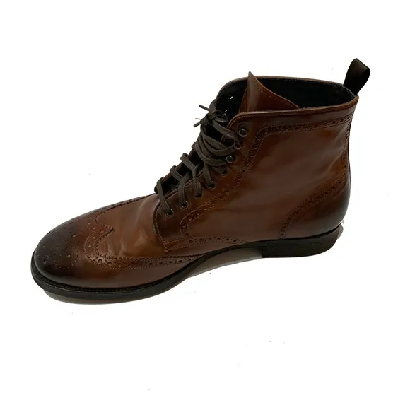 To Boot New York Men's Brown Leather Brogue Boots